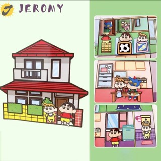 Jeromy สมุดสติกเกอร์ กระดาษ ลายการ์ตูนชินจัง ปอมปอมปุริน มายเมโลดี้ แฮนด์เมด DIY