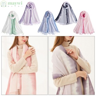 Maywi ผ้าพันคอ ผ้าแคชเมียร์ ขนนิ่ม ยาว 200*70 ซม.
