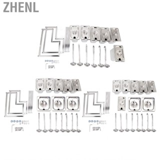 Zhenl Jam Organizer Stand  Rounded Corners Stainless Steel Condiment Station Detachable Polished for Home