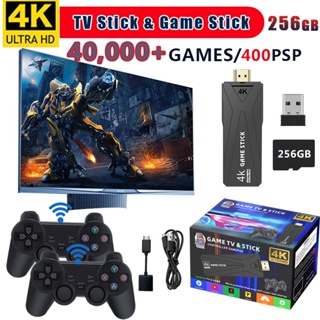 เกมคอนโซลวิดีโอเกมไร้สาย 4K HD GT65 10000 เกม 128 256GB 2.4G