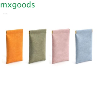 Mxgoods เคสแว่นตาหนังนิ่ม แบบพกพา ปิดอัตโนมัติ สําหรับผู้หญิง