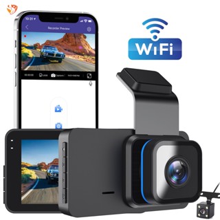 Ty กล้องติดรถยนต์ WiFi Full HD 1296P DVR G-sensor Dash Cam กล้องกลางคืน GPS Logger 24H มอนิเตอร์ที่จอดรถ ลงทะเบียนเลนเตือน