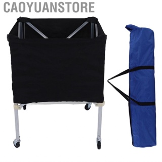 Caoyuanstore Foldable Wheeled Sports Gym Balls Cart for Basketball Volleyball Storage