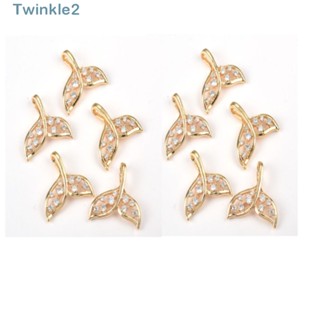 Twinkle จี้หางปลาวาฬ ทองแดง สีทอง DIY