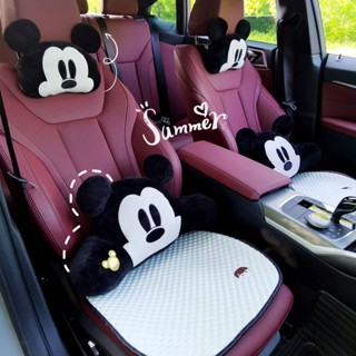 Car Summer Cushion Car Headrest Cushion Lumber Pad Car Ice Silk Seat Cushion Four Seasons Universal Car Interior Ornaments gBgm