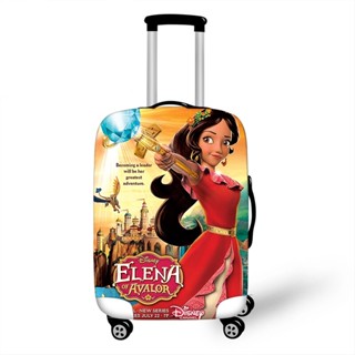 ผ้าคลุมกระเป๋าเดินทาง แบบยืดหยุ่น ป้องกันฝุ่น ลาย Disney Elena of Avalor Princess ขนาด 18-32 นิ้ว