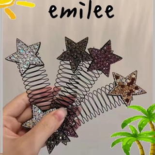 Emilee หวีคาดศีรษะ แบบยืดหยุ่น เครื่องประดับ สําหรับเด็กผู้หญิง