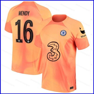 เสื้อยืดกีฬาแขนสั้น ลายทีมฟุตบอล Chelsea Jersey Goalkeeper Mendy GP1 2022-2023 พลัสไซซ์ PG1