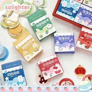 Solighter กระดาษเคลือบ ลายน่ารัก สําหรับตกแต่ง DIY 6 กล่อง