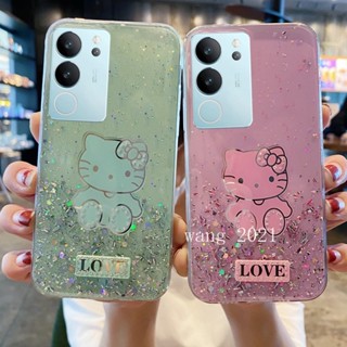 พร้อมส่ง ใหม่ เคสโทรศัพท์มือถือนิ่ม ปิดด้านหลัง แบบบาง ลายกากเพชร พลอยเทียม ท้องฟ้ากลางคืน หรูหรา สําหรับ VIVO V29 5G VIVO V29e V29 Pro Y27 Y78 Y36 5G 4G 2023 V29 5G