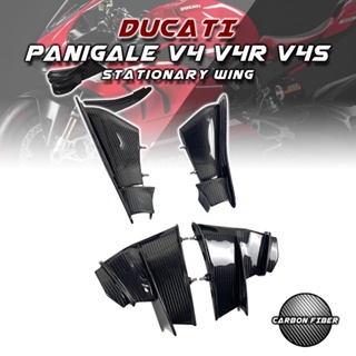 อะไหล่ปีกคาร์บอนไฟเบอร์ 100% อุปกรณ์เสริม สําหรับรถจักรยานยนต์ Ducati Panigale V4 V4S V4R 2018-2022