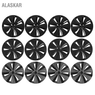 ALASKAR 4pcs ล้อ HUB CAP รุ่น S สไตล์ 19 นิ้วล้อเปลี่ยนสำหรับ Tesla Y 2020 ถึง 2023