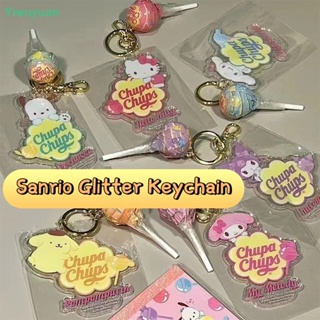 &lt;Yiwuyuan&gt; Sanrio พวงกุญแจอะคริลิค จี้ Hello Kitty Kuromi Cinnamoroll Stick Candy จี้พวงกุญแจ กระเป๋า เครื่องประดับพวงกุญแจ ลดราคา