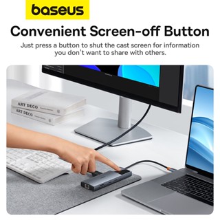 Baseus ตัวแปลงแยกฮับ USB 10-in-1 โลหะ Gleam Series