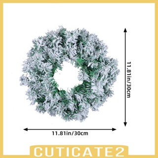 [Cuticate2] พวงหรีดคริสต์มาสประดิษฐ์ เสมือนจริง สําหรับตกแต่งประตูหน้าบ้าน สํานักงาน งานแต่งงาน วันหยุด ปาร์ตี้เทศกาล