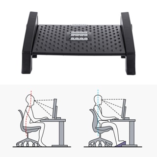 [szxflie3n] ที่พักเท้าใต้โต๊ะ นวดกดจุด สบาย ออกแบบตามสรีรศาสตร์ สีดํา สําหรับอัพเกรด