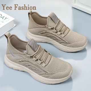 YEE Fashion รองเท้าผ้าใบผู้ชาย รองเท้าลำลองผู้ชาย รองเท้าผ้าใบแฟชั่น สไตล์เกาหลี กีฬากลางแจ้ง ทำงานรองเท้าลำลอง XYD2390VS1 37Z230913