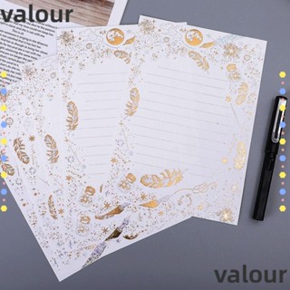 Valour ซองจดหมาย ลายขนนก สีบรอนซ์ สไตล์วินเทจ 10 16 ชิ้น