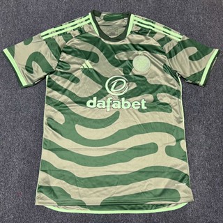 Fan Edition 2324 เสื้อยืดแขนสั้น ลายฟุตบอล Celtics 2 Away คุณภาพสูง ไซซ์ S-4XL