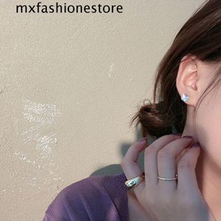 Mxfashione ต่างหูสตั๊ด ประดับเพทาย คริสตัล ขนาดเล็ก สําหรับผู้หญิง