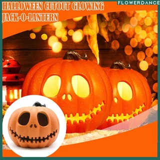 24 ซม.ฟักทองฮาโลวีนยิ้มโคมไฟ LED Night Light เทศกาลตกแต่งฟักทองขนาดใหญ่ Luminous Jack-o-Lantern เครื่องประดับดอกไม้