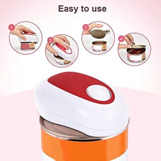 SN8 ที่เปิดกระป๋องไฟฟ้า One Tuch Operation Portable Automatic Can Opener Battery Powered for Kitchen Seniors