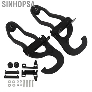 Sinhopsa Front Tow Hooks Kit 68196982AA Black  Coating  Rust Resistant Heavy Duty with Bezel Bracket for Vehicles