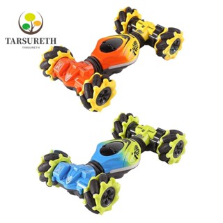 Tarsureth นาฬิกาข้อมือ RC Stunt Car หมุนได้ 4WD พร้อมไฟเพลง