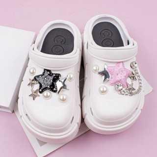 Jibbitz อุปกรณ์เสริมหัวเข็มขัด รูปดอกไม้ DIY สําหรับตกแต่งรองเท้า Crocs