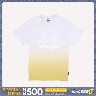 WRANGLER เสื้อยืดแขนสั้นผู้ชาย คอลเลคชั่น Festival Cowboy รุ่น WR S323MTSSN34 แรงเลอร์ เสื้อยืด เสื้อผู้ชาย เสื้อผ้าผู้ชาย