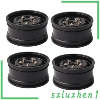 [Szluzhen1] ขอบดุมล้อ 1.9 นิ้ว อุปกรณ์เสริม สําหรับรถบังคับ 1/10 Axial SCX10 CC01 4 ชิ้น