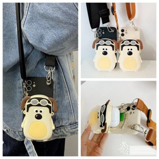 เคสโทรศัพท์มือถือ TPU นิ่ม ลายการ์ตูนกบ แกะน่ารัก พร้อมสายคล้อง และกระเป๋าสตางค์ มีซิป สําหรับ Huawei Honor Magic 5 Pro 4 Pro Nova 11 Pro 11 Ultra
