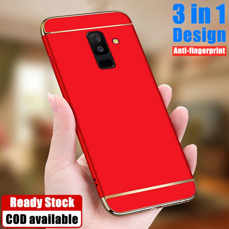 เคสโทรศัพท์มือถือแบบแข็ง ผิวด้าน พร้อมกรอบชุบไฟฟ้า 6D สําหรับ Samsung Galaxy A6 Plus A6+ 2018 6.0 นิ