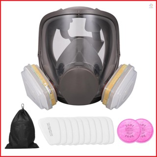 Wide Field of View Gas Mask for Polishing and Welding - 6800 Full Face Respirator