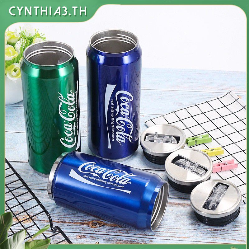 200ml / 350ml แก้วน้ำสแตนเลส Coca-Cola, Pepsi,7up,sprite &amp; Fanta Design แก้วสำนักงานพร้อมฟางถ้วยของขวัญ Cynthia