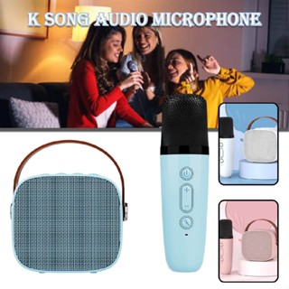 New Portable Family Party Meeting Bluetooth Wireless Speaker Karaoke Microphone