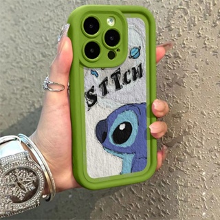 เคสโทรศัพท์มือถือ แบบนิ่ม กันกระแทก ลาย Stitch สําหรับ Apple Iphone 13 14promax 12 11 7 8 CXA5