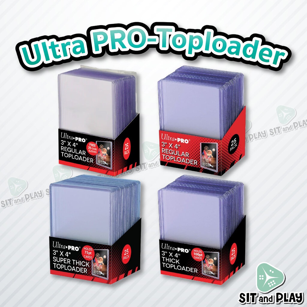 Ultra Pro - 3" x 4" Clear Toploader (แพ็คละ 25 ชิ้น) กรอบแข็ง ใส่การ์ด ขนาด Standard