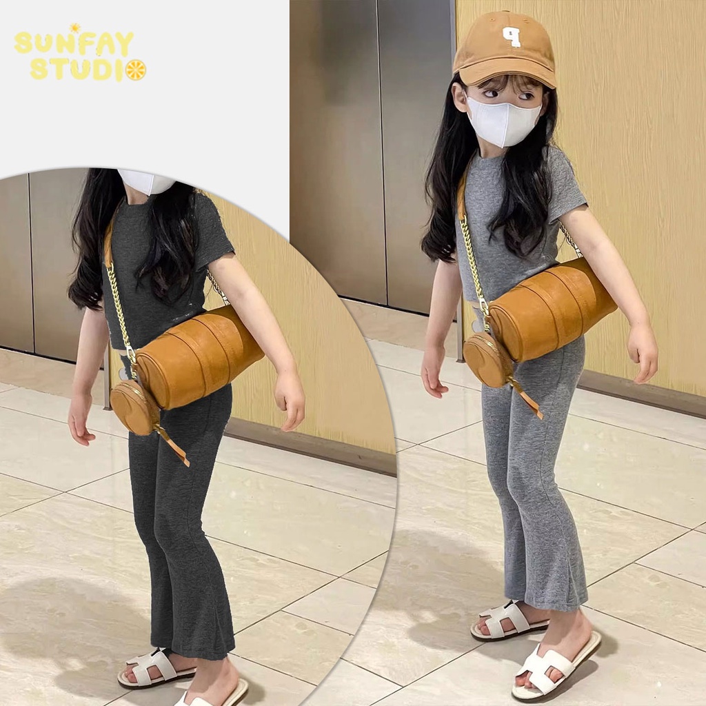 ชุดเสื้อยืดแขนสั้นลําลอง เข้ารูป แฟชั่นฤดูร้อนสําหรับเด็ก ราคา ถูกที่สุด ดีลบีเคเค