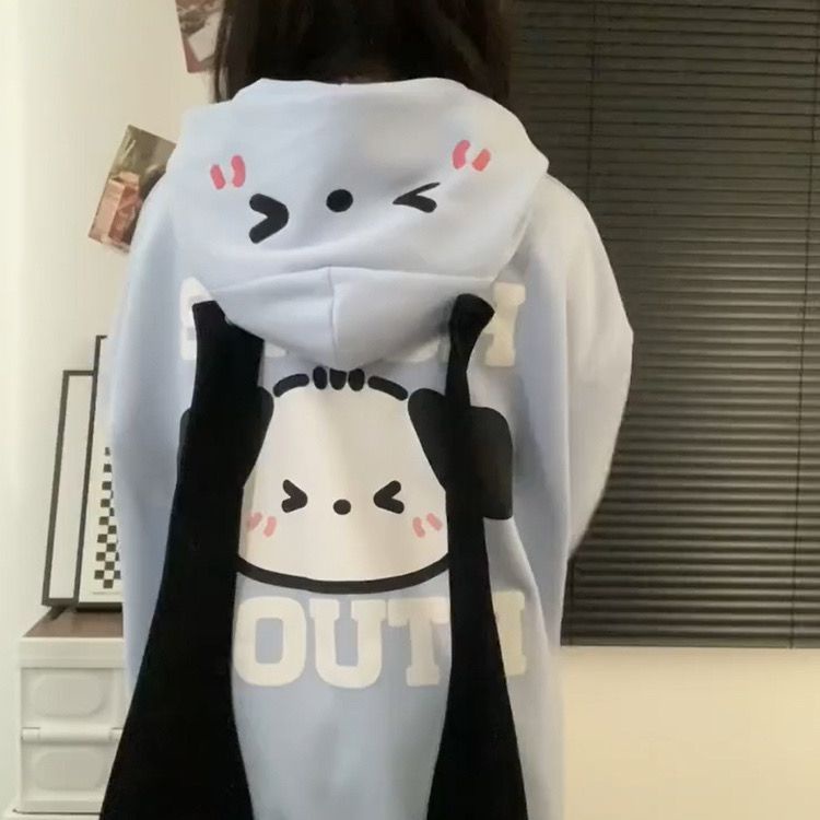 เสื้อคาร์ดิแกนกันหนาว ทรงหลวม ลายน่ารัก สําหรับผู้หญิง