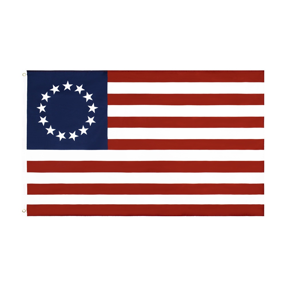 90 * 150cm13 Star American Flag 3 * 5Ft โพลีเอสเตอร์ธงผู้ผลิต Betsy Ross Flag Betsy Ross