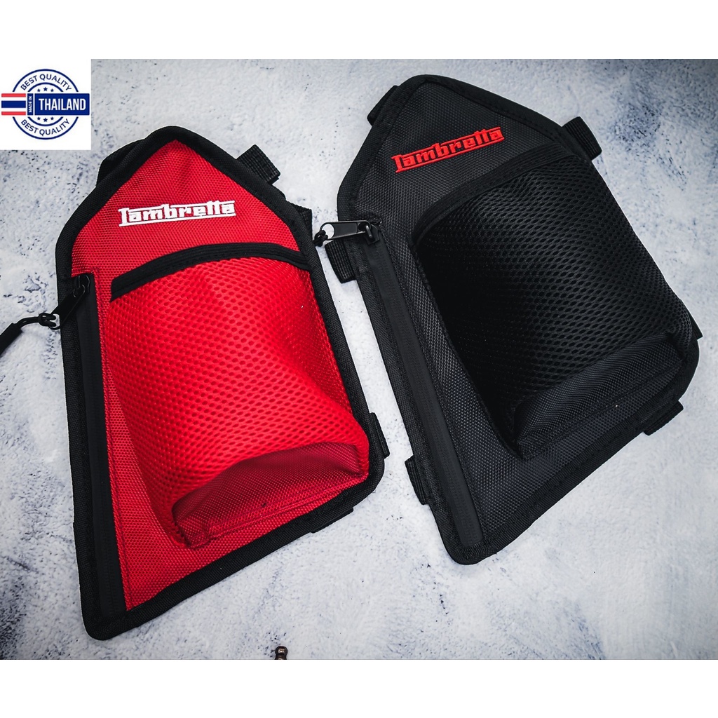 ใหม่!! กระเป๋า Lambretta​ X300 ใส่แก้วเยติได้ ช่องซิปใส่มือถือได้ สีสวย กันน้ำ : Pocenti Scooters
