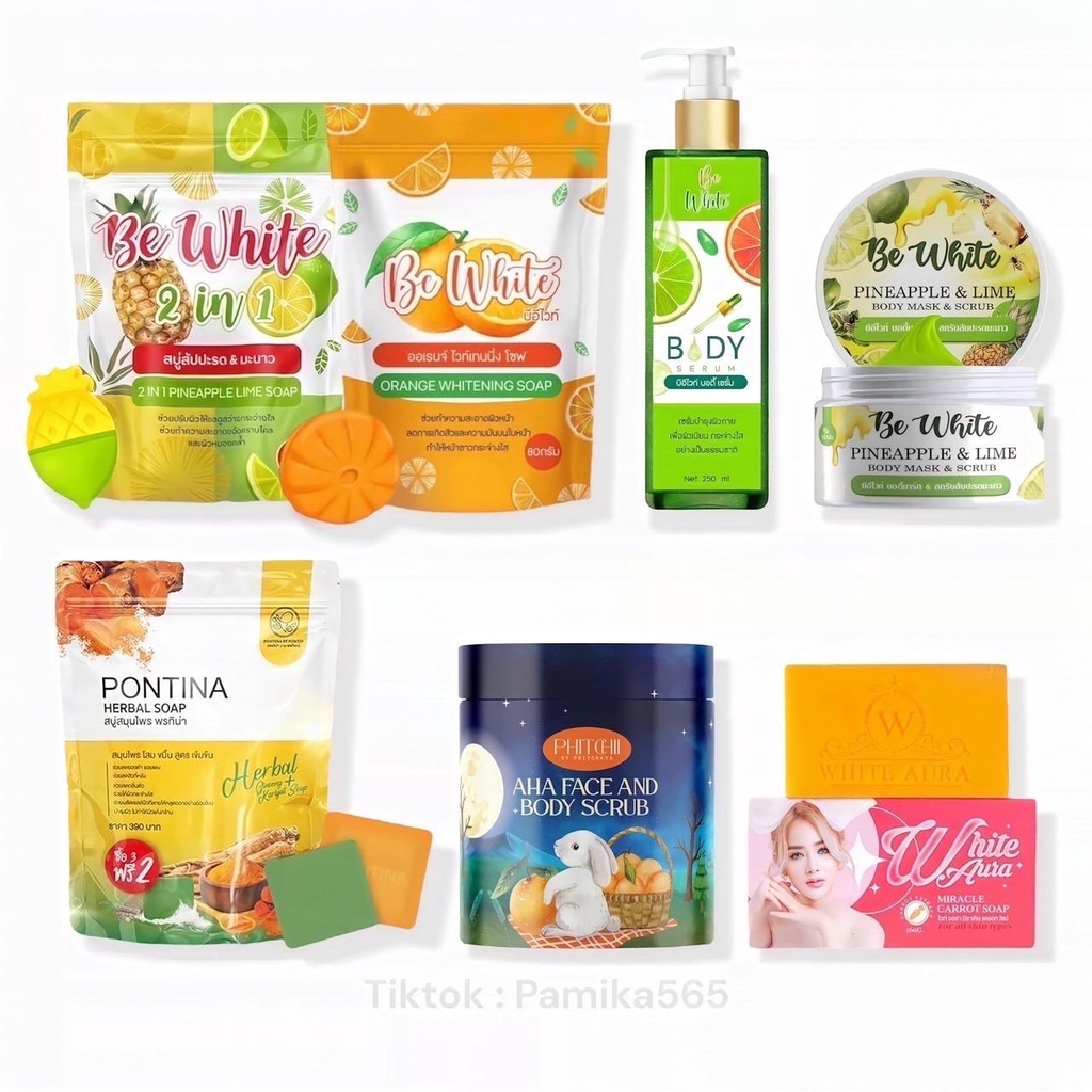 สบู่แครอท ไวท์ออร่าขนาด 160 g.ของแท้ วครับพิชชี่ สครับบีไวท์ เซรัมบีไวท์