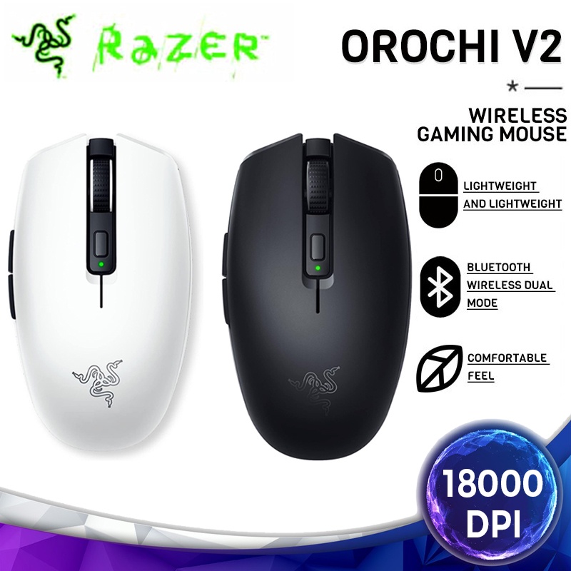 【พร้อมส่ง】OROCHI V2 เมาส์ออปติคอลเล่นเกมไร้สาย 18000 DPI เซนเซอร์ออปติคอล