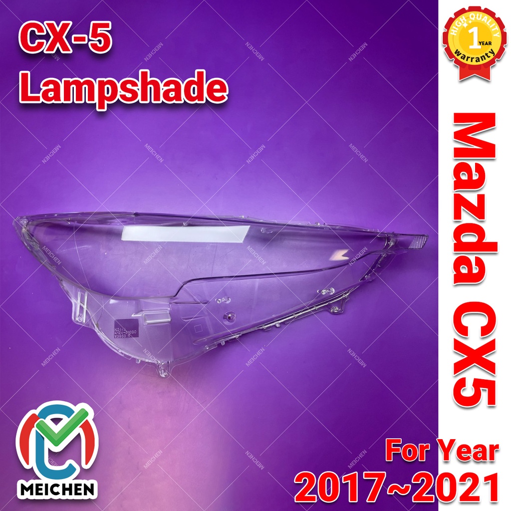 ไฟหน้า Mazda CX5 CX-5 CX 5 (2017-2021) เลนส์ ไฟหน้า สําหรับรถยนต์ ตรงรุ่น headlamp cover