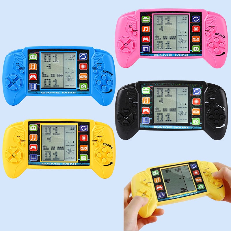พร้อมส่ง เกมคอนโซลกดกดคละสี เกมกดคลาสสิก ของเล่นเด็ก ของเล่นใส่ถ่าน Tetris Classic Game Machine