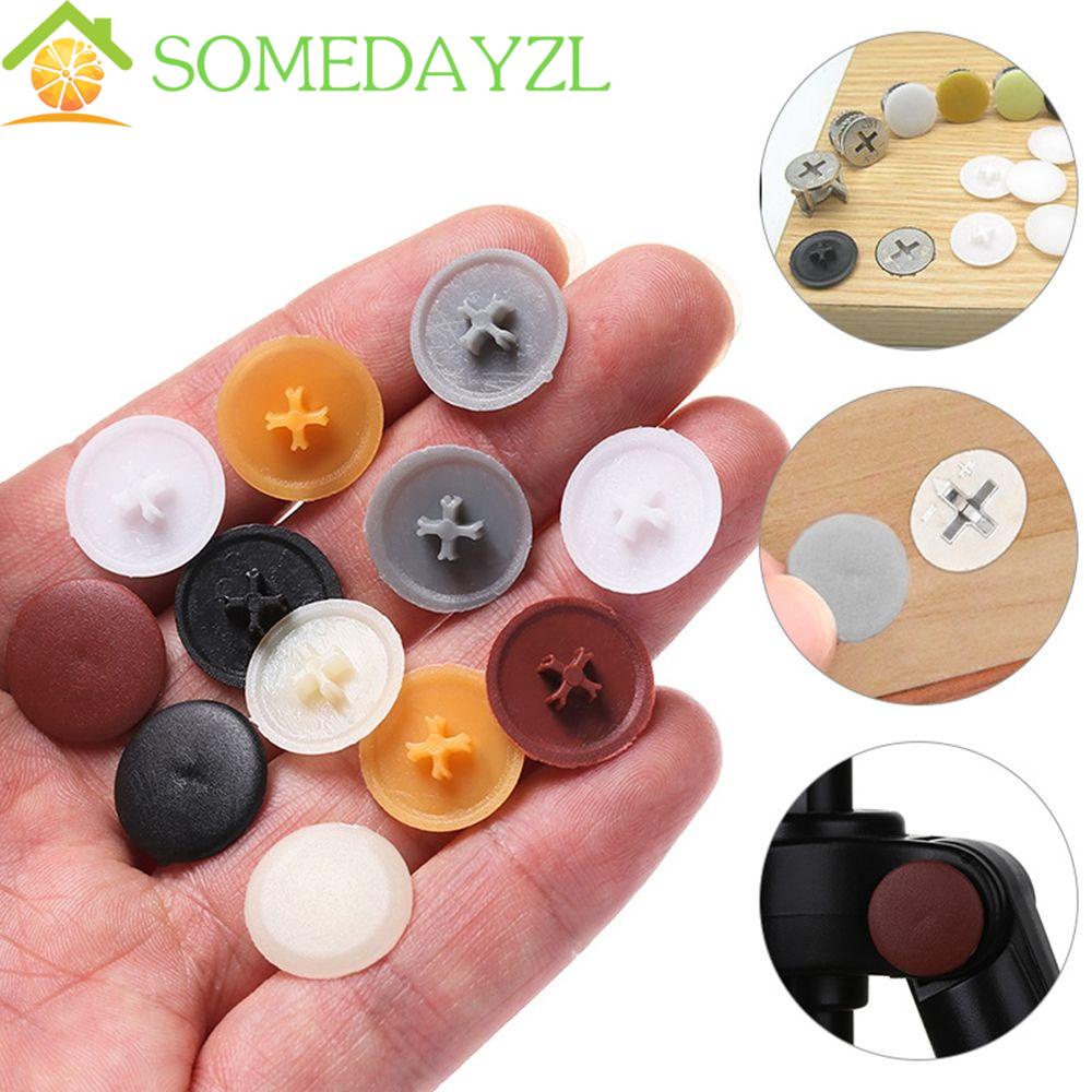 Somedayzl ฝาปิดสกรู พลาสติก สําหรับซ่อนเฟอร์นิเจอร์ 100 ชิ้น