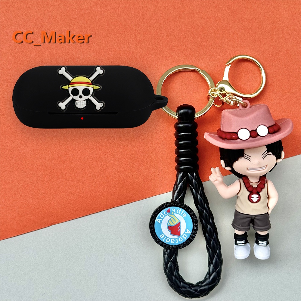 For Sony WF-C700N Case Cute Monster University Keychain Pendant Sony WF-C500 Silicone Soft Case Cart