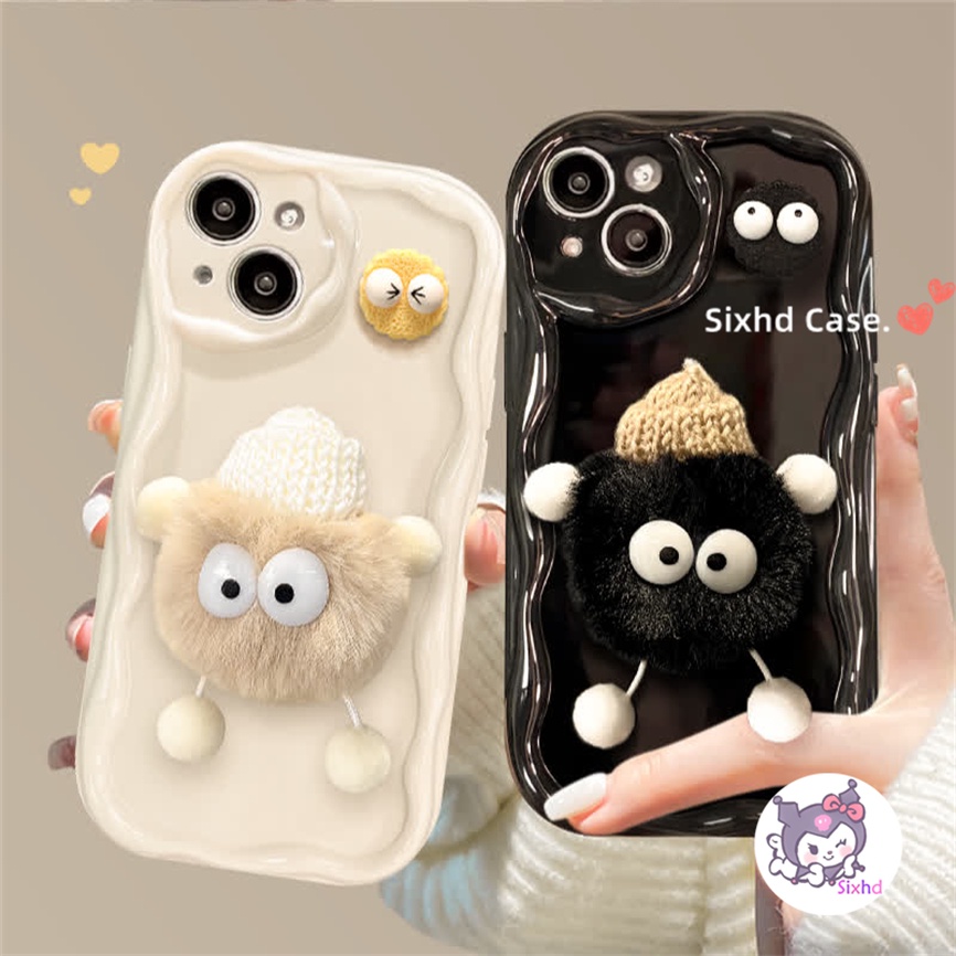 เคสโทรศัพท์มือถือแบบนิ่ม กันกระแทก ลายการ์ตูนเอลฟ์ 3D ขอบโค้ง ป้องกันเลนส์กล้อง สําหรับ iPhone 11 15 14 13 12 Pro Max SE2020 X Xr Xs Max 8 7 6 6s Plus