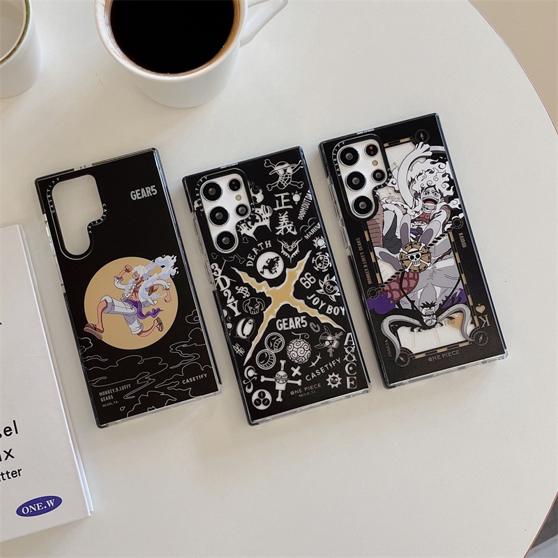 Casetify【วันพีช NIKA Luffy 5th Gear】ใหม่ เคสโทรศัพท์มือถือ TPU นิ่ม กันกระแทก ลายการ์ตูนอนิเมะยอดนิยม สําหรับ Samsung Galaxy S23 Ultra Plus S22 Plus Ultra S21 Ultra Plus S20 Ultra S20+